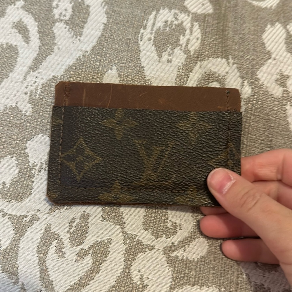Authentic Louis Vuitton repurposed card holder.